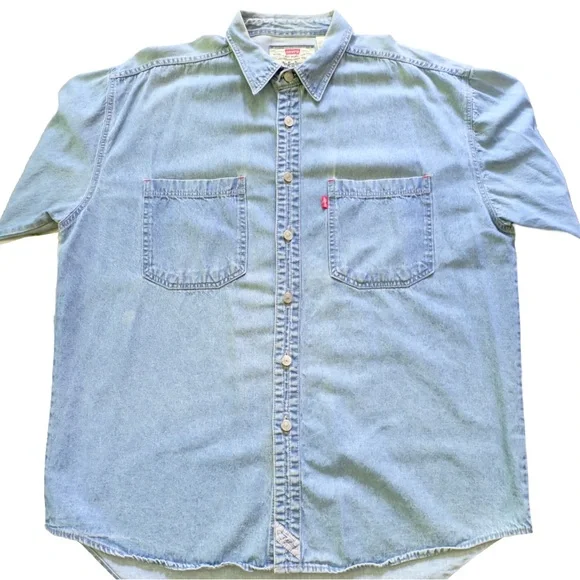 Levi’s •  Vintage Denim Red Tab Shirt • Light Blue • Large - Picture 4 of 17